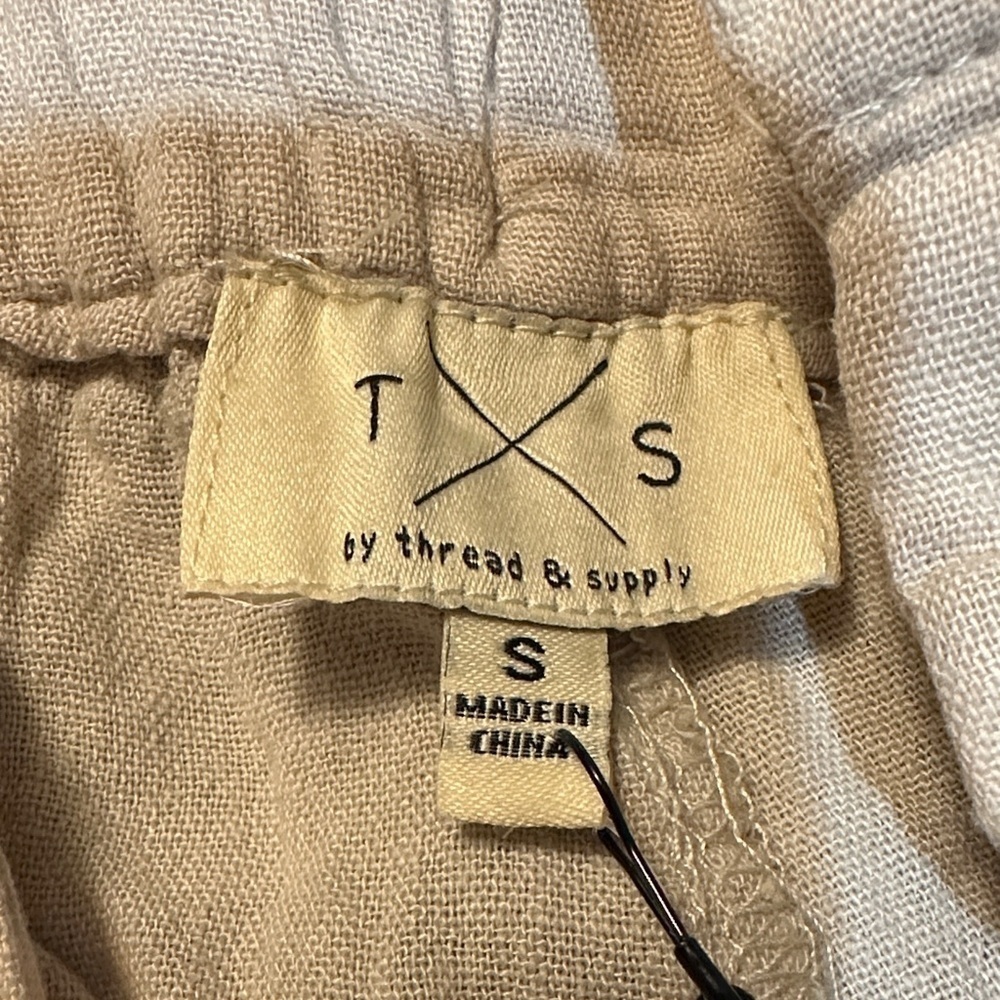 Thread & Supply Light Tan Women Cargo Shorts - Picture 2 of 6